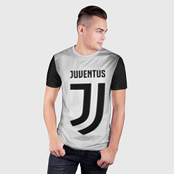 Футболка спортивная мужская FC Juventus: Silver Original, цвет: 3D-принт — фото 2