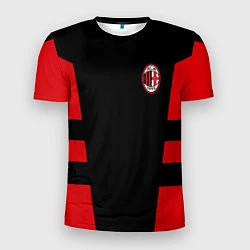Футболка спортивная мужская АC Milan: Black Sport, цвет: 3D-принт