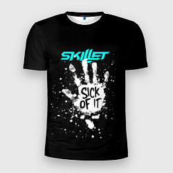 Футболка спортивная мужская Skillet: Sick of it, цвет: 3D-принт