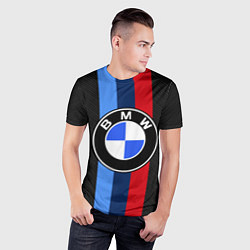 Футболка спортивная мужская BMW SPORT, цвет: 3D-принт — фото 2