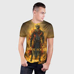 Футболка спортивная мужская Dark Souls: Flame Knight, цвет: 3D-принт — фото 2