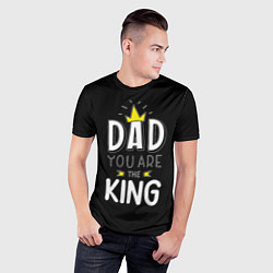 Футболка спортивная мужская Dad you are the King, цвет: 3D-принт — фото 2