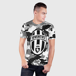 Футболка спортивная мужская FC Juventus: Camouflage, цвет: 3D-принт — фото 2