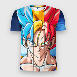 Футболка спортивная мужская Colour Goku, цвет: 3D-принт