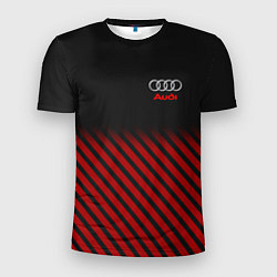 Мужская спорт-футболка Audi: Red Lines