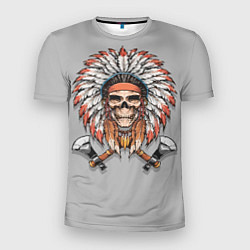 Мужская спорт-футболка Indian Skull