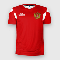 Мужская спорт-футболка Россия: Смолов ЧМ-2018