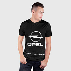 Футболка спортивная мужская Opel: Black Abstract, цвет: 3D-принт — фото 2