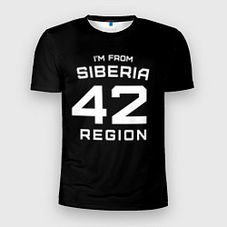 Мужская спорт-футболка Im from Siberia: 42 Region