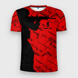 Мужская спорт-футболка R6S: Red Soldier Style