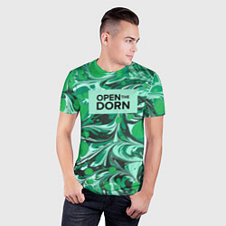 Футболка спортивная мужская Open the Dorn, цвет: 3D-принт — фото 2