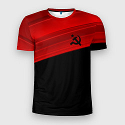 Мужская спорт-футболка USSR: Black Patriot