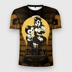 Мужская спорт-футболка Bendy and the ink machine