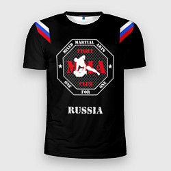 Футболка спортивная мужская MMA Russia, цвет: 3D-принт
