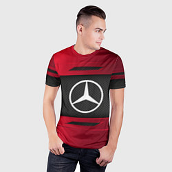 Футболка спортивная мужская Mercedes Benz Sport, цвет: 3D-принт — фото 2