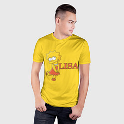 Футболка спортивная мужская Lisa Simpson, цвет: 3D-принт — фото 2