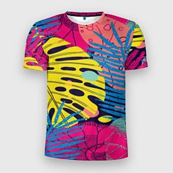 Футболка спортивная мужская Тропическая мода, цвет: 3D-принт