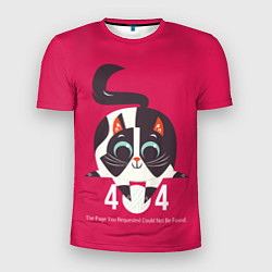 Футболка спортивная мужская Cat: Error 404, цвет: 3D-принт