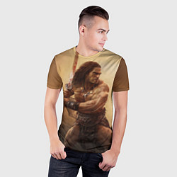 Футболка спортивная мужская Конан-варвар, цвет: 3D-принт — фото 2