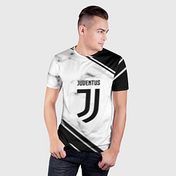 Футболка спортивная мужская Juventus, цвет: 3D-принт — фото 2