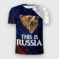 Футболка спортивная мужская Russia: Roaring Bear, цвет: 3D-принт