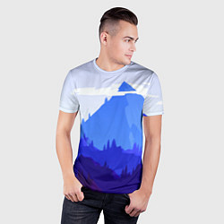 Футболка спортивная мужская Firewatch: Cold Mountain, цвет: 3D-принт — фото 2