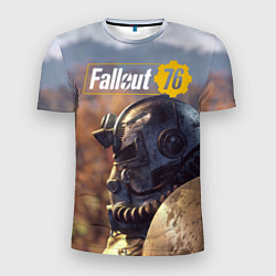 Футболка спортивная мужская Fallout 76, цвет: 3D-принт