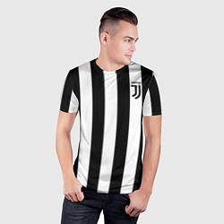 Футболка спортивная мужская FC Juventus, цвет: 3D-принт — фото 2