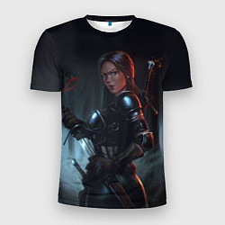 Мужская спорт-футболка The Witcher 3: Warrior Woman