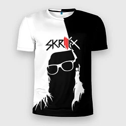 Мужская спорт-футболка Skrillex: Black & White