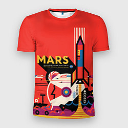 Мужская спорт-футболка NASA: Flight to Mars