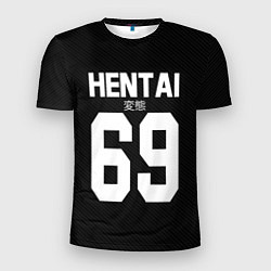 Футболка спортивная мужская Hentai 69: Black Style, цвет: 3D-принт
