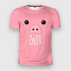 Футболка спортивная мужская Piggy 2k19, цвет: 3D-принт