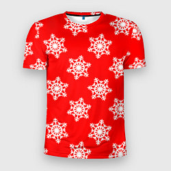 Мужская спорт-футболка Красный снег
