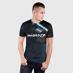 Футболка спортивная мужская Mass Effect N7, цвет: 3D-принт — фото 2