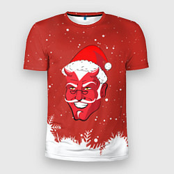 Мужская спорт-футболка Сатана Санта