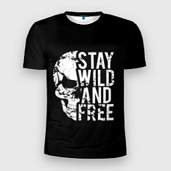 Мужская спорт-футболка Stay wild and free