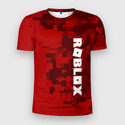 Мужская спорт-футболка ROBLOX: Red Camo