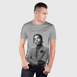 Футболка спортивная мужская ASAP Rocky: Grey Fashion, цвет: 3D-принт — фото 2