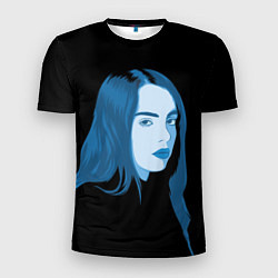 Футболка спортивная мужская Billie Eilish: Blue Style, цвет: 3D-принт