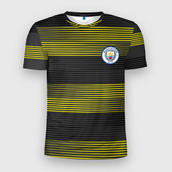 Футболка спортивная мужская Manchester City - Pre Match Top 2022, цвет: 3D-принт