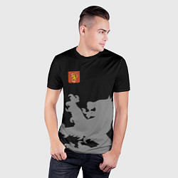 Футболка спортивная мужская Сборная Финляндии, цвет: 3D-принт — фото 2