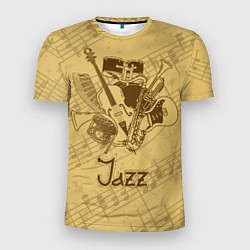 Мужская спорт-футболка Jazz - musical instruments