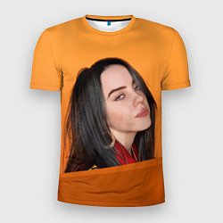 Футболка спортивная мужская BILLIE EILISH: Orange Mood, цвет: 3D-принт