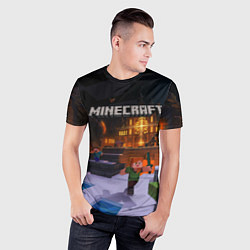 Футболка спортивная мужская MINECRAFT, цвет: 3D-принт — фото 2