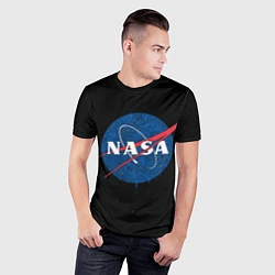 Футболка спортивная мужская NASA Краски, цвет: 3D-принт — фото 2
