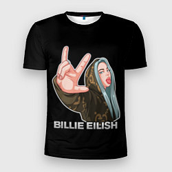 Футболка спортивная мужская BILLIE EILISH, цвет: 3D-принт