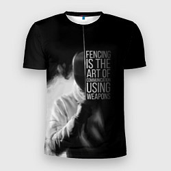 Футболка спортивная мужская Fencing is the art, цвет: 3D-принт