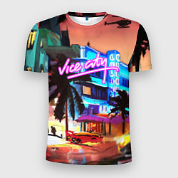 Мужская спорт-футболка GTA: VICE CITY