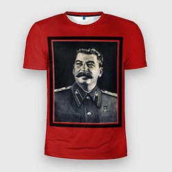 Футболка спортивная мужская Сталин, цвет: 3D-принт